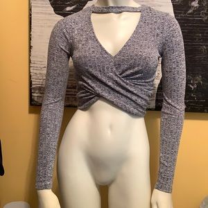 EUC Forever 21 long sleeve crop top SZ-S